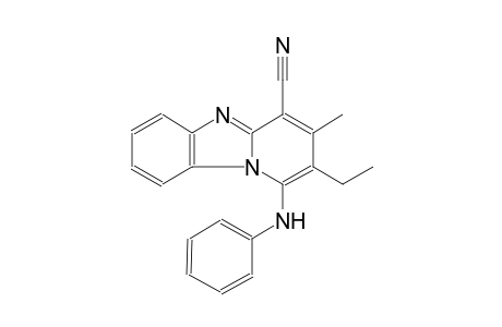 1-anilino-2-ethyl-3-methylpyrido[1,2-a]benzimidazole-4-carbonitrile