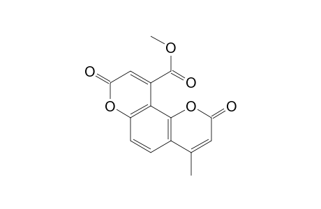 Methyl 4-methyl-2,8-dioxo-2H,8H-pyrano[2,3-f]chromene-10-carboxylate