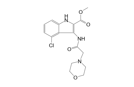 methyl 4-chloro-3-[(4-morpholinylacetyl)amino]-1H-indole-2-carboxylate