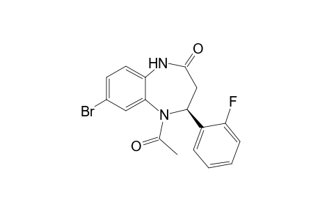 (4S)-5-Acetyl-7-bromo-4-(2-fluorophenyl)-4,5-dihydro-1H-[1,5]benzodiazepin-2(3H)-one