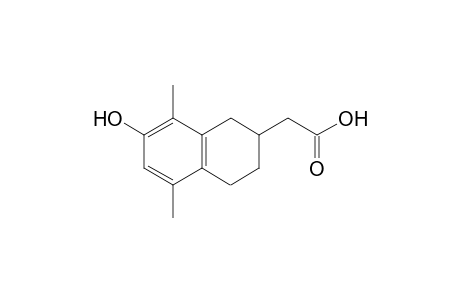 5,8-dimethyl-7-hydroxy-1,2,3,4-tetrahydro-2-naphthaleneacetic acid