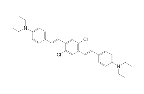 Benzenamine, 4,4'-[(2,5-dichloro-1,4-phenylene)di-2,1-ethenediyl]bis[N,N-diethyl-