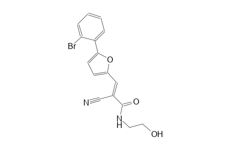 2-propenamide, 3-[5-(2-bromophenyl)-2-furanyl]-2-cyano-N-(2-hydroxyethyl)-, (2E)-