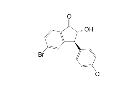 trans-(2R,3S)-3-(4-Chlorophenyl)-5-bromo-2-hydroxy-2,3-dihydroindan-1-one
