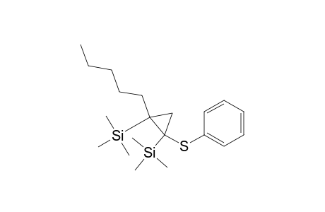 1,2-Di(trimethlsilyl)-1-phenylthio-2-n-pentylcyclopropane