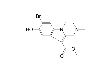 1H-indole-3-carboxylic acid, 6-bromo-2-[(dimethylamino)methyl]-5-hydroxy-1-methyl-, ethyl ester