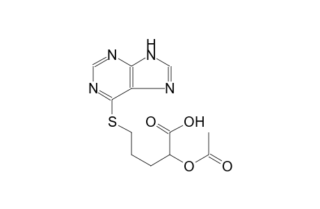 2-(acetyloxy)-5-(9H-purin-6-ylsulfanyl)pentanoic acid