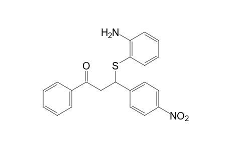 3-[(o-aminophenyl)thio]-3-(p-nitrophenyl)propiophenone