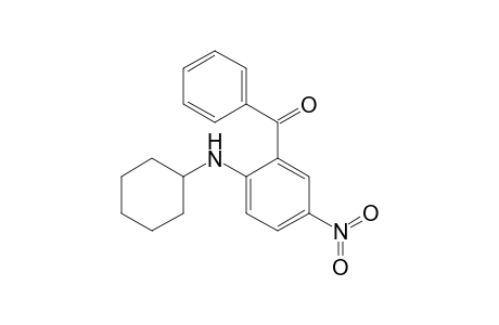 2-Cyclohexylamino-5-nitrobenzophenone