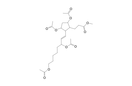 Cyclopentanepropanoic acid, 3,5-bis(acetyloxy)-2-[3,8-bis(acetyloxy)-1-octenyl]-, methyl ester