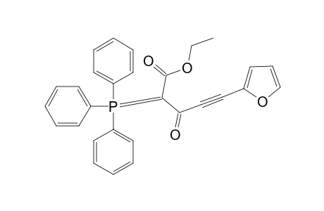 Ethyl 5-(2-furyl)-3-oxo-2-triphenylphosphoranylidenepent-4-ynoate