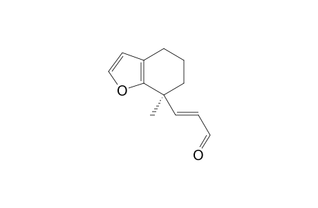 (E)-3-[(7S)-7-methyl-5,6-dihydro-4H-benzofuran-7-yl]prop-2-enal