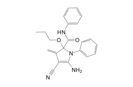 5-Amino-4-cyano-3-methylene-N,1-diphenyl-2-propoxy-2-pyrrolecarboxamide