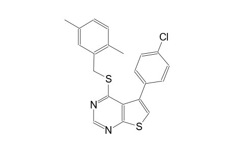 5-(4-chlorophenyl)-4-[(2,5-dimethylbenzyl)sulfanyl]thieno[2,3-d]pyrimidine