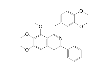 1-[(3,4-dimethoxyphenyl)methyl]-6,7,8-trimethoxy-3-phenyl-3,4-dihydroisoquinoline