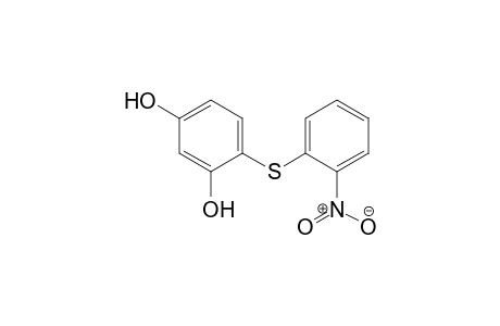 4-((2-nitrophenyl)thio)benzene-1,3-diol