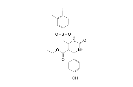 5-pyrimidinecarboxylic acid, 6-[[(4-fluoro-3-methylphenyl)sulfonyl]methyl]-1,2,3,4-tetrahydro-4-(4-hydroxyphenyl)-2-oxo-,