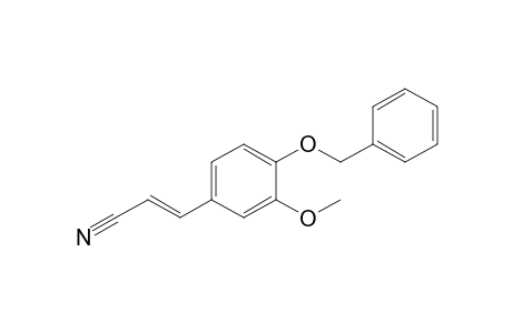 (E)-3-(3-methoxy-4-phenylmethoxy-phenyl)prop-2-enenitrile