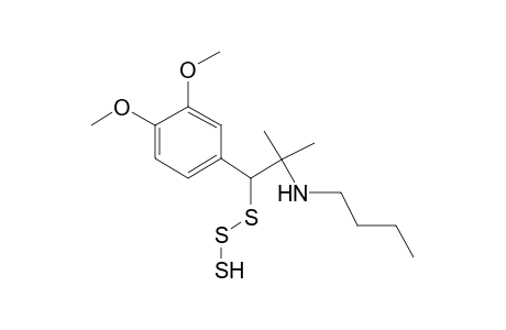 N-[2-(3,4-Dimethoxyphenyl)-1,1-dimethyl-2-trisulfanylethyl]-1-butanamine