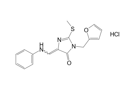 4-(anilinomethylene)-1-furfuryl-2-(methylthio)-2-imidazolin-5-one, monohydrochloride
