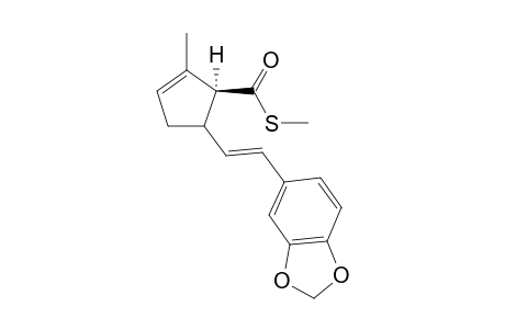 1(S)-S-Methyl 5-(3,4-Methylenedioxystryl)-2-methylcyclopent-2-enecarbothioate