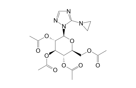 1-(2,3,4,6-TETRA-O-ACETYL-BETA-D-GLUCOPYRANOSYL)-5-(AZIRIDIN-1-YL)-1,2,4-TRIAZOLE