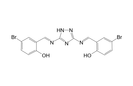 2,2'-{1H-1,2,4-Triazole-3,5-diylbis[nitrilo(E)methylylidene]}bis(4-bromophenol)