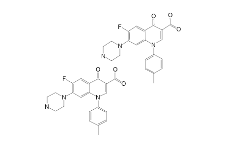 1-(4-METHYLPHENYL)-6-FLUORO-7-PIPERAZINYL-4-OXO-1,4-DIHYDRO-QUINOLINE-3-CARBOXYLIC-ACID