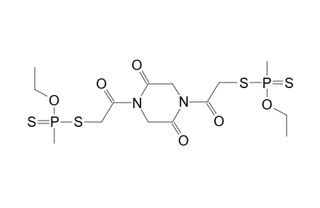 N,N'-BIS[S-(METHYLETHOXYTHIOPHOSPHONYL)MERCAPTOACETYL]PIPERAZIN-2,5-DIONE