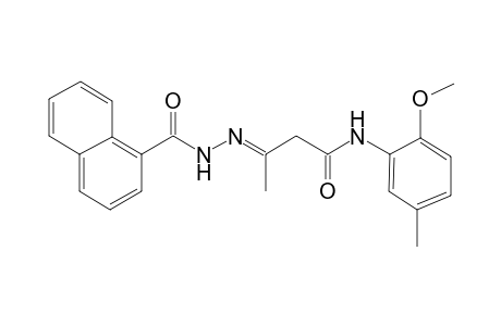 N-(2-Methoxy-5-methyl-phenyl)-3-[(naphthalene-1-carbonyl)-hydrazono]-butyramide