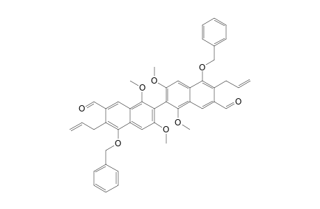 5,5'-bis(Benzyloxy)-6,6'-diallyl-1,1',3,3'-tetramethoxy-2,2'-binaphthalene-7,7'-dicarbaldehyde