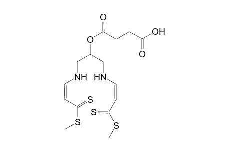 1,3-bis{[3'-(Methylthio)-3'-thioxoprop-1'-enyl]amino}propan-2-yl butanedioic monoester