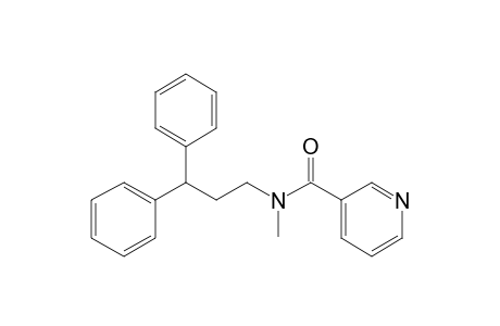 N-(3,3-Diphenylpropyl)pyridine-3-carboxamide, N-methyl-