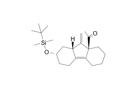 8-Methylene-11-{[(<t-butyl>dimethylsilyl)oxy]tricyclo[7.4.0.0(2,7)]tridec-1-en-7-yl}-ethanone