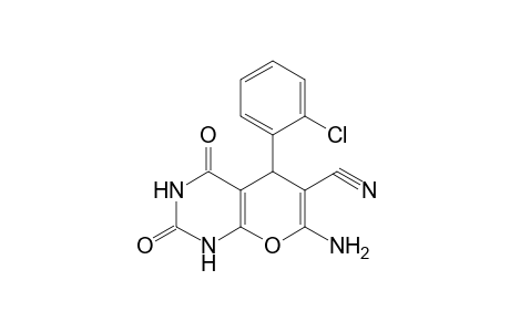 7-Amino-5-(2-chlorophenyl)-2,4-dioxo-1,3,4,5-tetrahydro-2H-pyrano[2,3-d]pyrimidine-6-carbonitrile