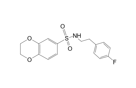1,4-Benzodioxin-6-sulfonamide, N-[2-(4-fluorophenyl)ethyl]-2,3-dihydro-