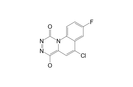 6-CHLORO-8-FLUORO-4-HYDROXY-1H-[1,2,4]-TRIAZINO-[4,5-A]-QUINOLIN-1-ONE