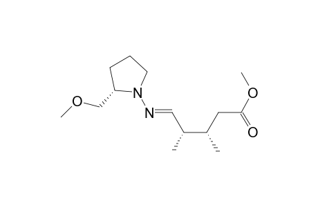 Pentanoic acid, 5-[[2-(methoxymethyl)-1-pyrrolidinyl]imino]-3,4-dimethyl-, methyl ester, [2S-[1(3R*,4R*),2R*]]-