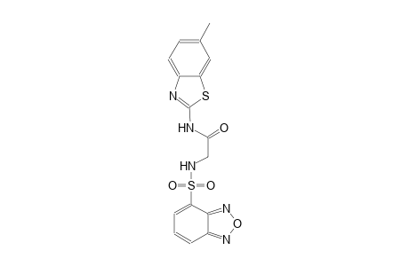 acetamide, 2-[(2,1,3-benzoxadiazol-4-ylsulfonyl)amino]-N-(6-methyl-2-benzothiazolyl)-