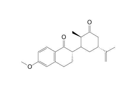 (2S)-2-[(1R,5R)-Isopropenyl-2-methyl-3-oxocyclohexyl]-6-methoxy-3,4-dihydro-1(2H)-naphthalenone