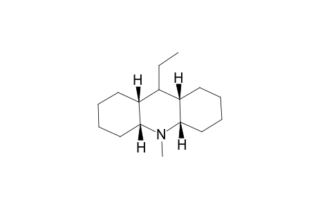 CIS-SYN-CIS-9-ETHYL-10-METHYLPERHYDROACRIDINE