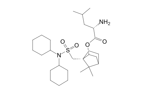 L-Leucine, 1-[[(dicyclohexylamino)sulfonyl]methyl]-7,7-dimethylbicyclo[2.2.1]hept-2-yl ester, (1S-exo)-