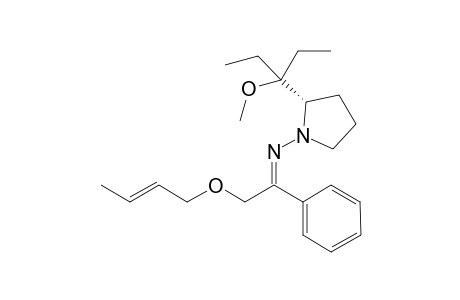 (S)-1-[2-((E)-But-2-enyloxymethyl)-1-phenyl-1-ethylidenamino]-2-(1-ethyl-1-methoxypropyl)pyrrolidine