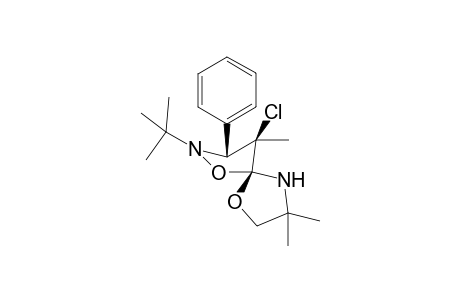 (3R*,4R*,5R*)-2-tert-Butyl-4-chloro-4,8,8-trimethyl-3-phenyl-1,6-dioxa-2,9-diazaspiro[4.4]nonane