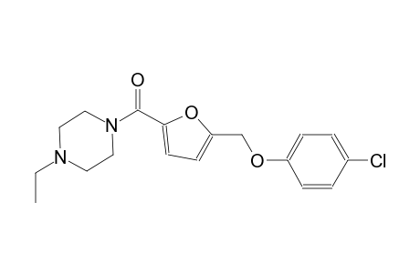1-{5-[(4-chlorophenoxy)methyl]-2-furoyl}-4-ethylpiperazine