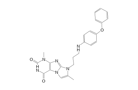 1H-imidazo[2,1-f]purine-2,4(3H,8H)-dione, 1,7-dimethyl-8-[3-[(4-phenoxyphenyl)amino]propyl]-