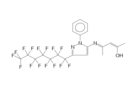 3-PERFLUOROHEPTYL-5-[N-(4-HYDROXY-1-METHYL-2-BUTENYL)AMINO]-1-PHENYLPYRAZOLE