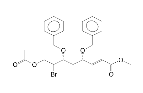 METHYL 8-ACETOXY-7-BROMO-4R,6S-DIBENZYLOXYOCT-2(E/Z)-ENOATE