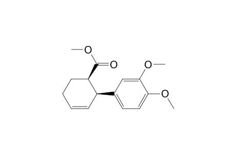 3-Cyclohexene-1-carboxylic acid, 2-(3,4-dimethoxyphenyl)-, methyl ester, cis-