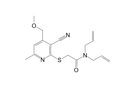 Acetamide, 2-[[3-cyano-4-(methoxymethyl)-6-methyl-2-pyridinyl]thio]-N,N-di(2-propenyl)-